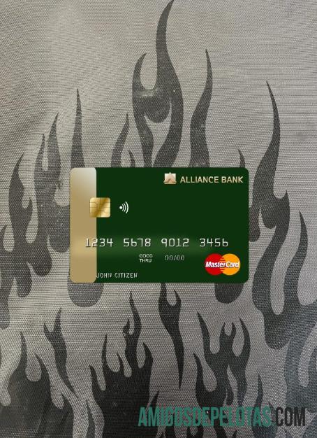 Frente Photolook do Austria Alliance Bank Mastercard modelo